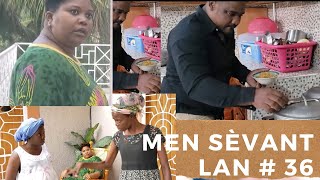 #36 Men Sèvant lan:Madan Philogèn baré maril kap volè Spageti sou recho Man Jonas ap manjé Ti Lèlène