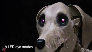 7 ft Skelly’s Dog Halloween Animatronic :Home Depot Halloween 2024 #homedepothalloween2024