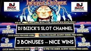 ~$$ NICE WINS $$~  3 BONUSES ~ Jackpot Catcher Slot Machine ~ LOW BETS BIG WINS!