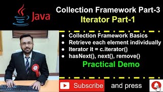 Java Collection Framework Part-3 (Iterator Part-1) Retrieve each element individually Practical Demo