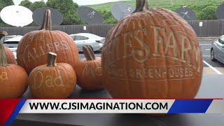 Get a custom fall display from a local pumpkin sculptor