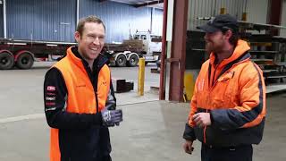 David Reynolds visits Apex Steel