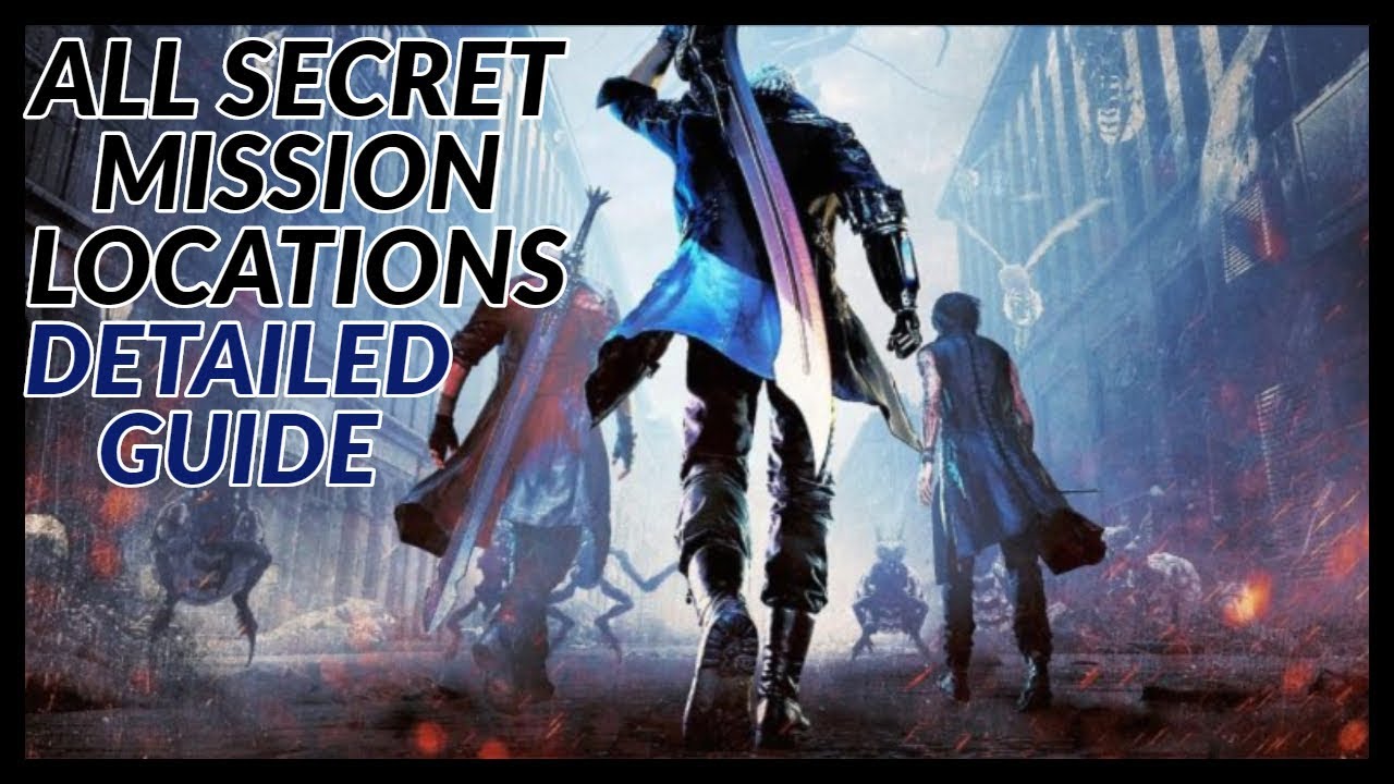 All Secret Mission Locations (1- 12) - Devil May Cry 5 - YouTube