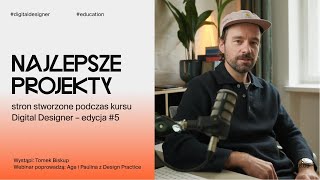 🚀 Najlepsze projekty stron stworzone podczas kursu Digital Designer / Edycja #5