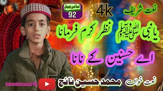 Ey Hasnain Ke Nana || Official Video Super Hit Kalam #2024 #4k || Muhammad Hussain Naich۔