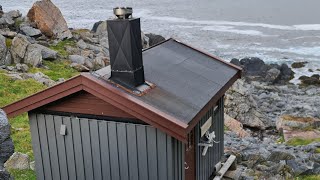 A cabin in Norway with an amazing location next to the wild sea and high cliffs