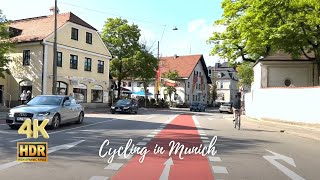 Cycling in Munich - Jakobusplatz to Innsbruker Ring - 4K HDR