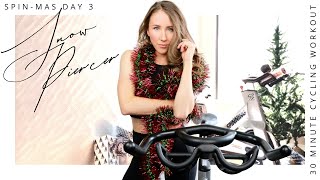 SNOW PIERCER // 30 Minute Spin Class • Christmas Cycling Workout (SPIN-MAS DAY 3)