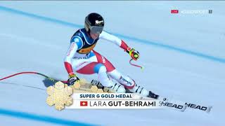 Lara Gut Behrami SUPER-G gold medal - SKI WORLD CHAMPIONSHIPS - Cortina d'Ampezzo(ITA) - 11 FEB 2021