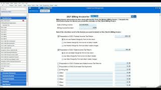 TY 21 Setting up Your Master Billing in TaxAct Professional
