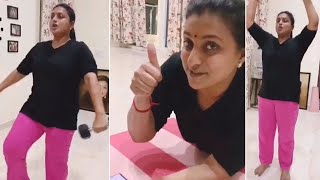 Actress Roja Selvamani Latest GYM Workout Video | MLA Roja Workout Unseen Video