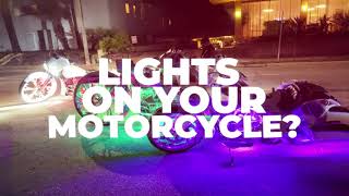 UFO LED Motorcycle Lights are the Brightest Underbody Underglow Light Kit You Can Find on the Market