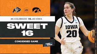 Iowa vs. Colorado - Sweet 16 NCAA tournament extended highlights
