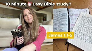 EASY 10 Minute Bible Study for Trials | James 1:1-5 🙏