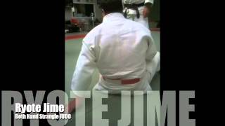 RYOTE JIME,    JUDO  両手絞    Both Hand Strangle