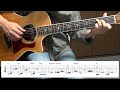 青春の影 チューリップ・財津和夫 fingerstyle guitar ソロギター tab譜→概要欄