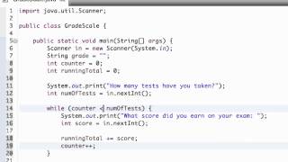 GradingScale - input, loop and an if statement in Java