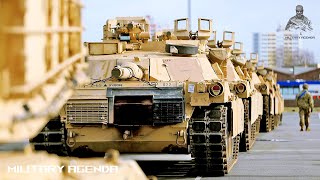 Dozens US Abrams Tanks Arrive in Germany headed to Ukraine