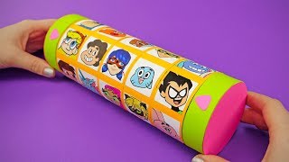 Funny Gift Box With Secret Code And Favourite Cartoons | DIY CRIPTEX SURPRISE FOR FAMILY AND FUN