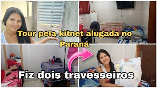 Mostrando a kitnet alugada no PR|Fiz 2 travesseiros❤😍