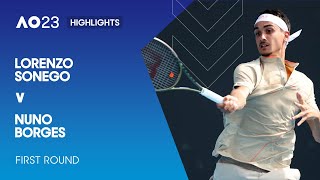 Lorenzo Sonego v Nuno Borges Highlights | Australian Open 2023 First Round