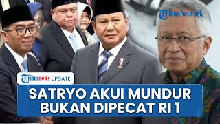 Respons Satryo yang Direshuffle Prabowo seusai Kisruh: Mengundurkan Diri daripada Diberhentikan