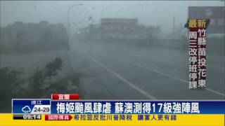 梅姬颱風宜蘭首當其衝 風雨全台最大－民視新聞