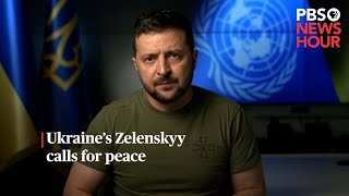 WATCH: Ukraine's Zelenskyy calls for peace | #shorts