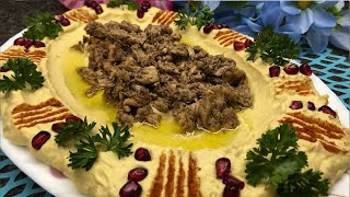 Chicken Shawarma Hummus ..The Best Hummus Recipe You Will Surely Use Your Whole Life