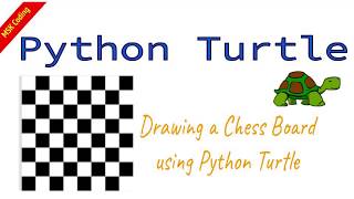 Python Program| Turtle Module | Chessboard