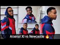 arsenal XI for Newcastle | David Raya, Magalhaes, Saliba, Saka, White, Zinchenko, Merino,Timber