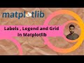 Tutorial 3 : Labels , Legend & Grid in Matplotlib