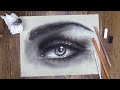 How to draw an eye using pastels. Step by step, real time instruction.