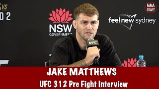 Jake Matthews on Diego Sanchez, explains eating fruit with skin on, training with Russian wrestlers