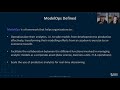 webinar model development and lifecycle orchestration