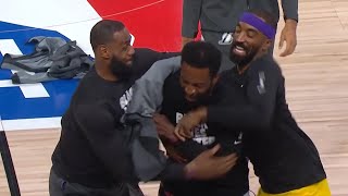 LeBron James Have Fun Before Game 4 vs. the Rockets