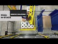 A Palletizing Machine the Dual M-Stack Palletizer