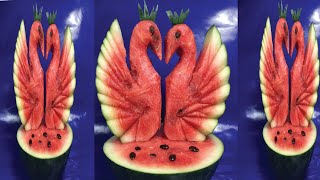 Art an the Bird Carving by watermelon,Heart Bird by Watermelon,Love Bird,Interesting Carve.