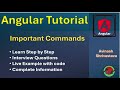 Angular Important Commands | Angular Tutorial | Angular 18 | Code Programming