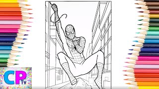 Spiderman Coloring Pages ,How to Color Spiderman Coloring Pages Tv, Superhero Drawing