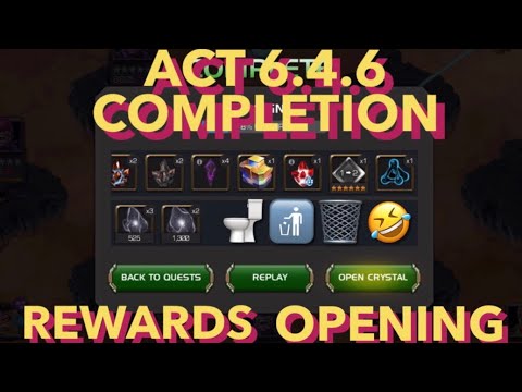 Act 6 4 6 Completion Rewards Opening Mcoc Youtube