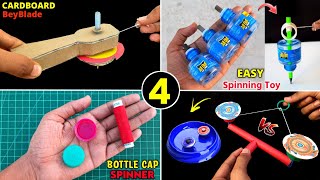 4 Amazing Spinning toys | how to make best bey blades | Amazing diy projects