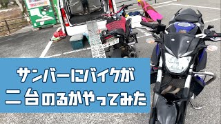 サンバーにバイクが二台のるかやってみた　2022.12.31