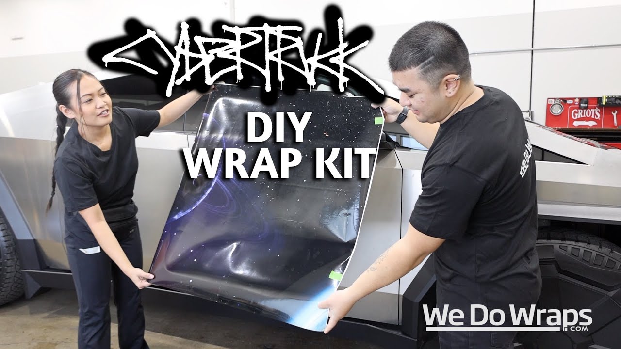 Cybertruck DIY Vinyl Wrap Installation Kit - Custom Printed Graphic ...