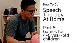 Speech Therapy for 4-6 year-old at Home (part 6) | www.agentsofspeech.com/checklist