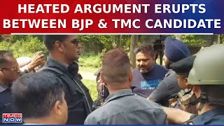 West Bengal Polls: Heated Argument Erupts Between BJP Candidate Arjun Singh And TMC Worker