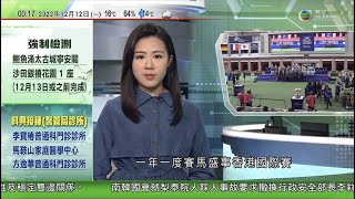 無綫00:30 新聞報道 TVB News｜2022年12月12日｜香港國際賽沙田馬場舉行｜日本登月艙美國發射升空 或成首個私企牽頭完成登月項目｜英國護士工會稱若政府願就薪酬問題談判 或取消聖誕前罷工