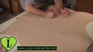 Time Lapse of Cutting Bracers from Leather