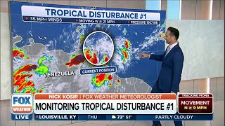 Tropical Disturbance Being Watched Closely As It Enters Caribbean