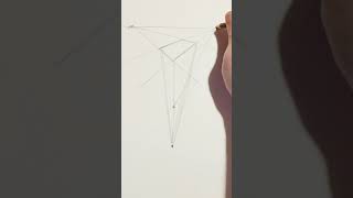 3 Point Perspective (Aerial Perspective) drawing #shorts